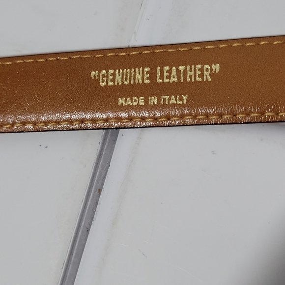 PALOMA PICASSO Made in Italy Leather Italian Belt with Gold Hardware Buc… main image 4